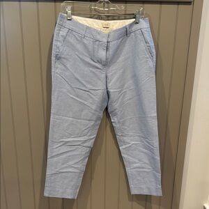J. Crew Sky Blue Cropped Trousers